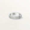 Bague Love, petit modèle, pavée