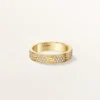 Bague Love, petit modèle, pavée