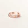 Bague Love, petit modèle, pavée