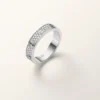 Bague Love, petit modèle, pavée