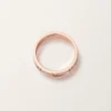 Bague Love, petit modèle, pavée
