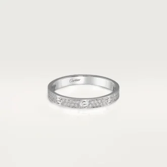 Bague Love, petite taille – Or blanc, diamants – Cartier