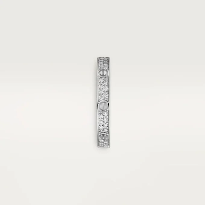 Bague Love, petite taille – Or blanc, diamants – Cartier