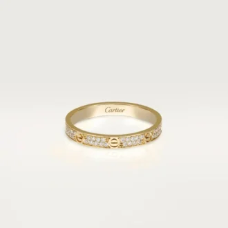 Bague Love, petite taille – Or jaune, diamants – Cartier