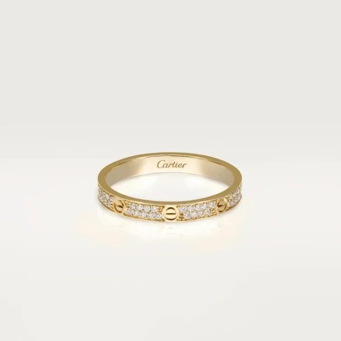 Bague Love, petite taille – Or jaune, diamants – Cartier