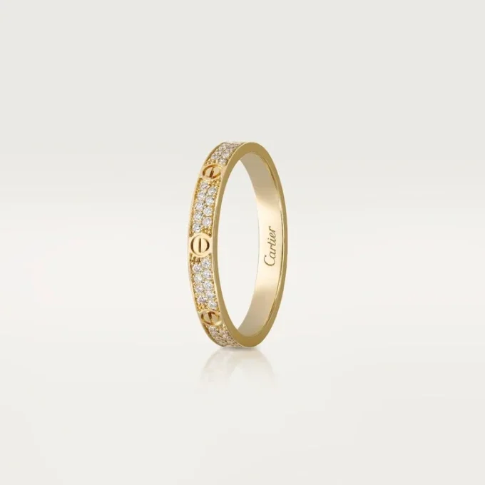 Bague Love, petite taille – Or jaune, diamants – Cartier