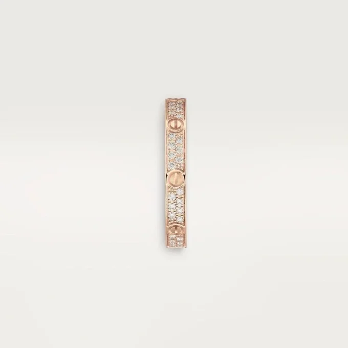 Bague Love, petite taille – Or rose, diamants – Cartier