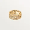 Bague Maillon Panthère, 3 demi-rangées pavées de diamants – Or jaune, diamants – Cartier