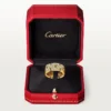 Bague Maillon Panthère, 3 demi-rangées pavées de diamants – Or jaune, diamants – Cartier