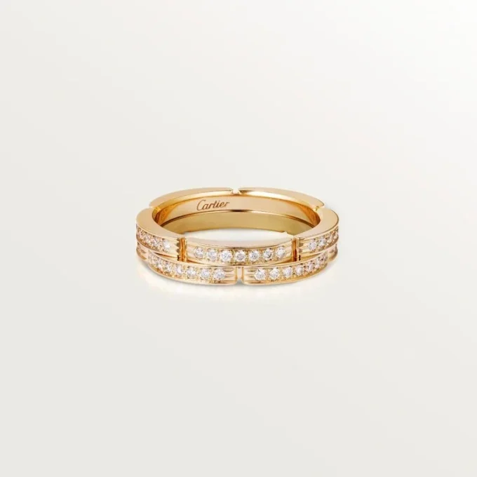 Bague Maillon Panthère – Or jaune, diamants – Cartier
