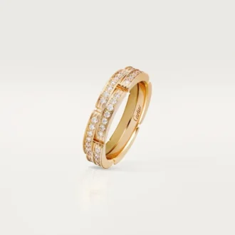 Bague Maillon Panthère – Or jaune, diamants – Cartier