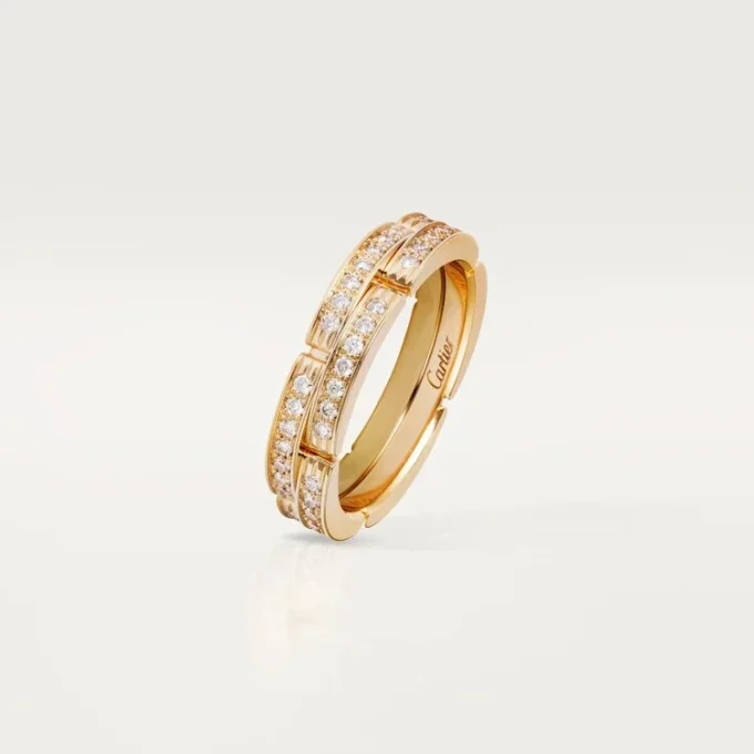 Bague Maillon Panthère – Or jaune, diamants – Cartier