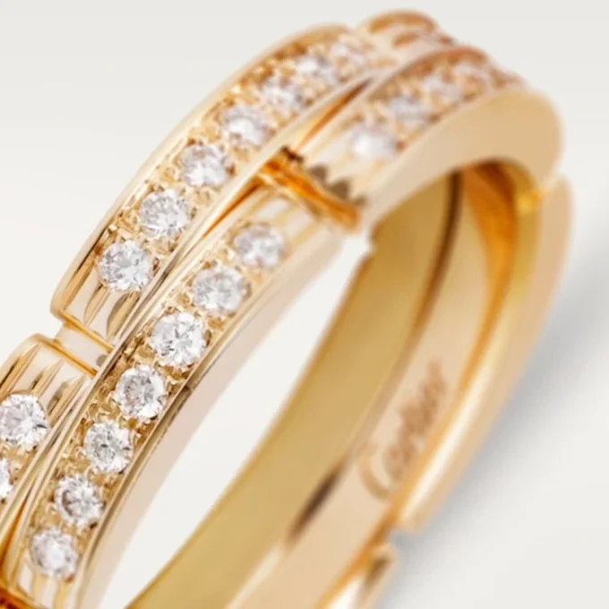 Bague Maillon Panthère – Or jaune, diamants – Cartier