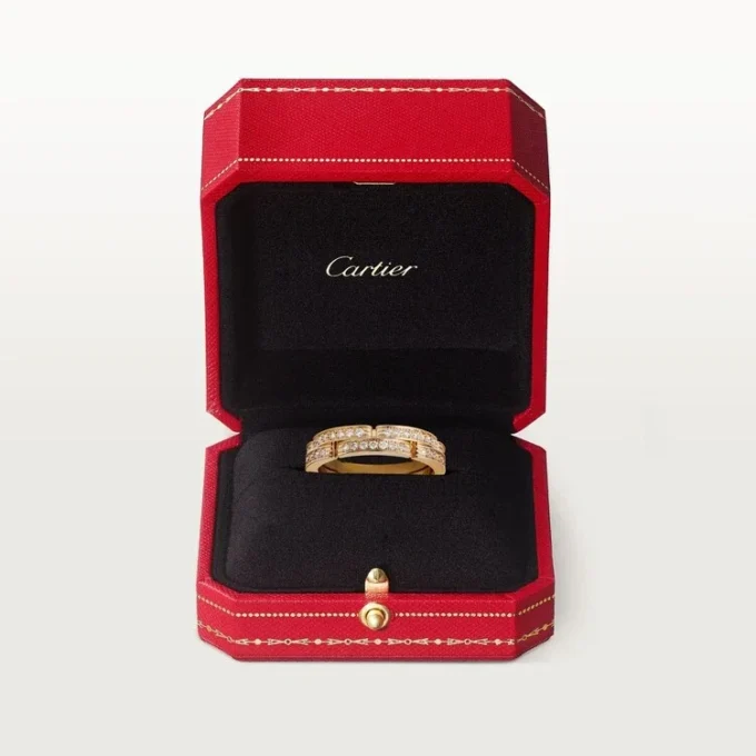 Bague Maillon Panthère – Or jaune, diamants – Cartier