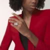 Bague Panthère de Cartier, articulée, pavée