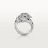 Bague Panthère de Cartier, articulée, pavée
