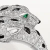 Bague Panthère de Cartier, articulée, pavée