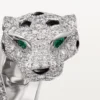 Bague Panthère de Cartier, articulée, pavée