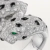 Bague Panthère de Cartier, articulée, pavée