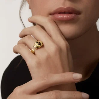 Bague Panthère de Cartier en or jaune et onyx | Cartier US