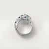 Bague Panthère de Cartier, modèle moyen, demi-sertie