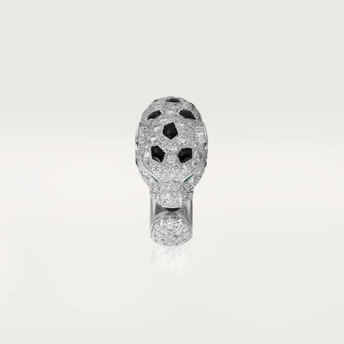 Bague Panthère de Cartier – Or blanc, émeraudes, onyx, diamants – Cartier
