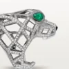 Bague Panthère de Cartier – Or blanc, émeraudes, onyx, diamants – Cartier
