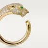 Bague Panthère de Cartier – Or jaune, diamants, émeraudes, onyx – Cartier