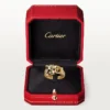 Bague Panthère de Cartier – Or jaune, laque, diamants, grenat tsavorite – Cartier