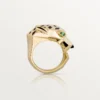 Bague Panthère de Cartier – Or jaune, laque, grenat tsavorite, onyx – Cartier