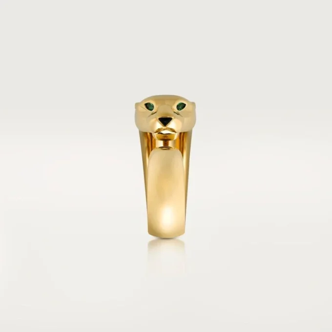 Bague Panthère de Cartier – Or jaune, onyx, grenat tsavorite – Cartier