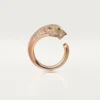 Bague Panthère de Cartier – Or rose, diamants, émeraudes, onyx – Cartier