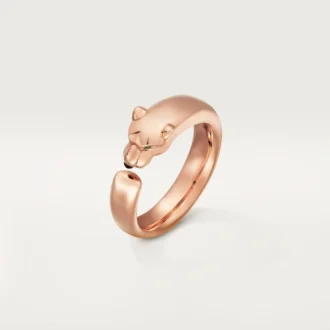 Bague Panthère de Cartier – Or rose, grenats tsavorites, onyx – Cartier
