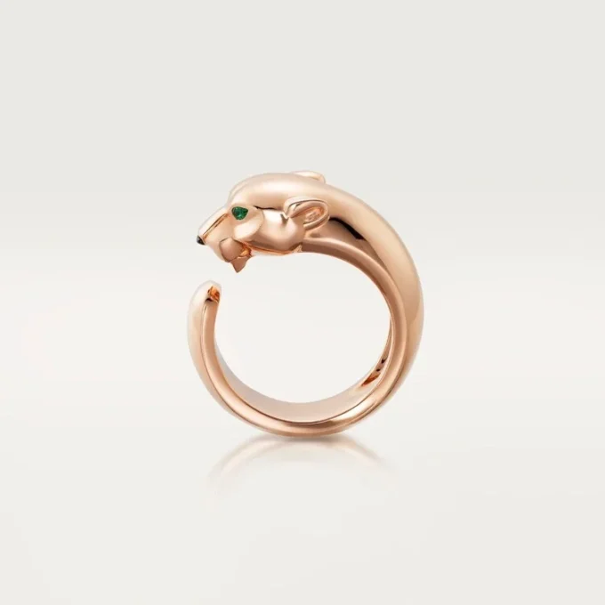 Bague Panthère de Cartier – Or rose, grenats tsavorites, onyx – Cartier
