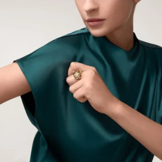 Bague Panthère de Cartier – Tsavorite et or jaune | Cartier US