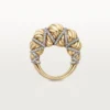 Bague Tressage Cartier Libre, diamants