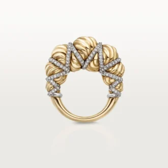 Bague Tressage Cartier Libre, diamants