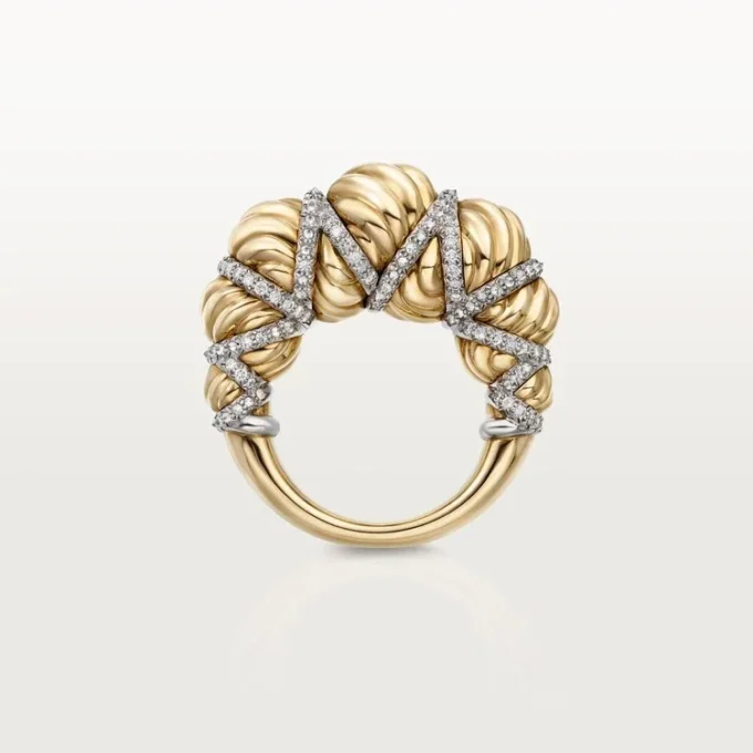 Bague Tressage Cartier Libre, diamants