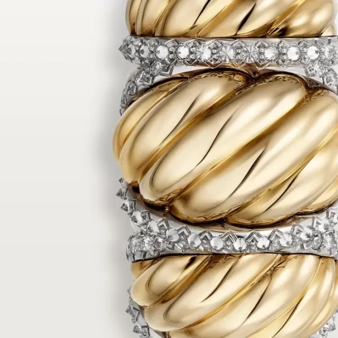 Bague Tressage Cartier Libre, diamants