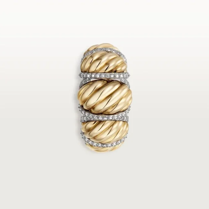 Bague Tressage Cartier Libre, diamants