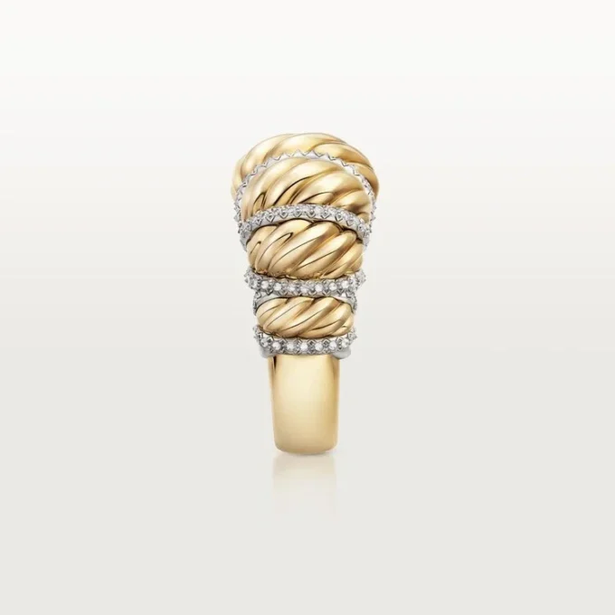 Bague Tressage Cartier Libre, diamants