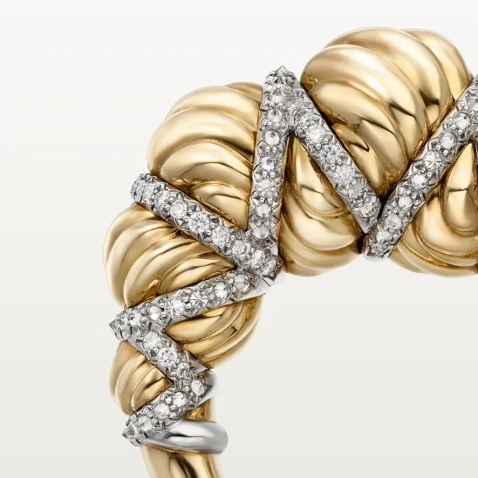 Bague Tressage Cartier Libre, diamants