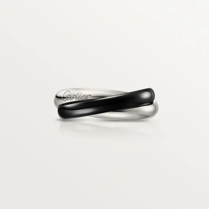 Bague Trinity, céramique, modèle classique Bague Trinity, céramique, modèle classique