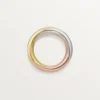 Bague Trinity, demi-sertie