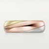 Bague Trinity, demi-sertie