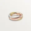 Bague Trinity, demi-sertie