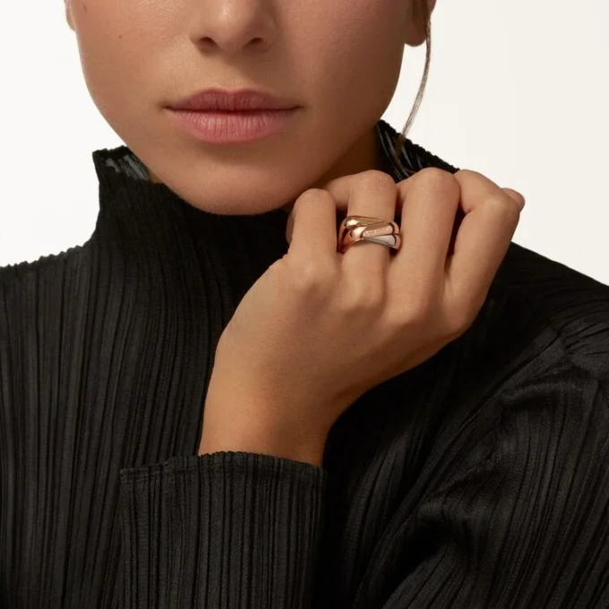 Bague Trinity, forme coussin, grand modèle Bague Trinity, forme coussin, grand modèle
