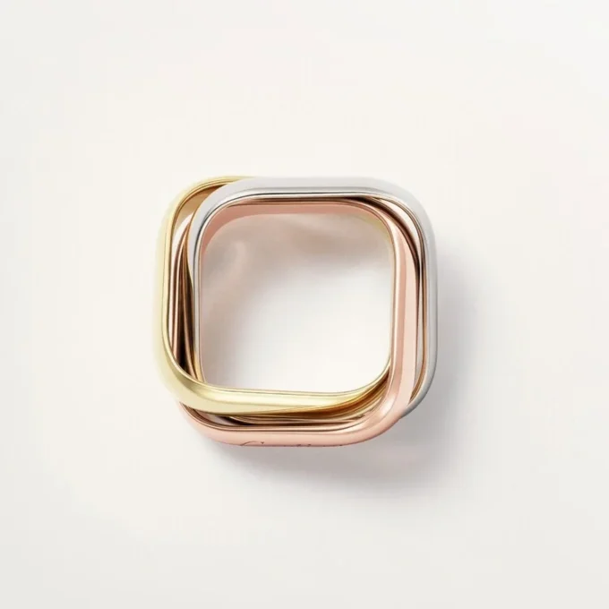 Bague Trinity, forme coussin, grand modèle Bague Trinity, forme coussin, grand modèle