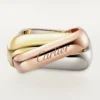 Bague Trinity, forme coussin, grand modèle Bague Trinity, forme coussin, grand modèle