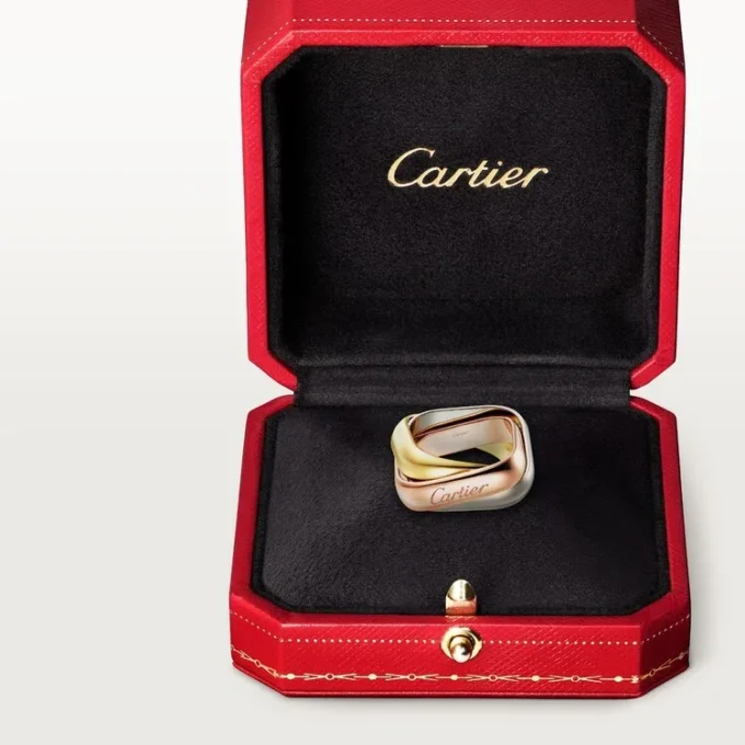 Bague Trinity, forme coussin, grand modèle Bague Trinity, forme coussin, grand modèle